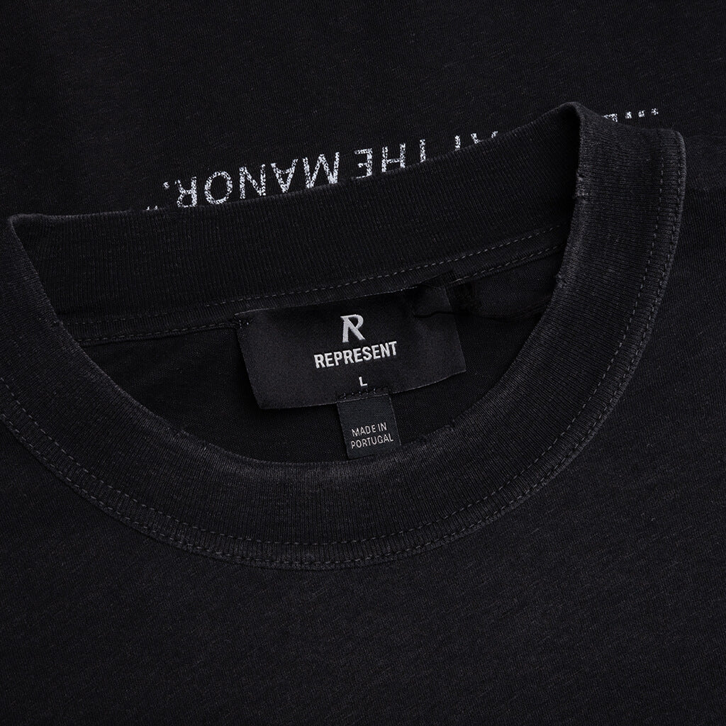 Revere Manor T-Shirt - Stained Black