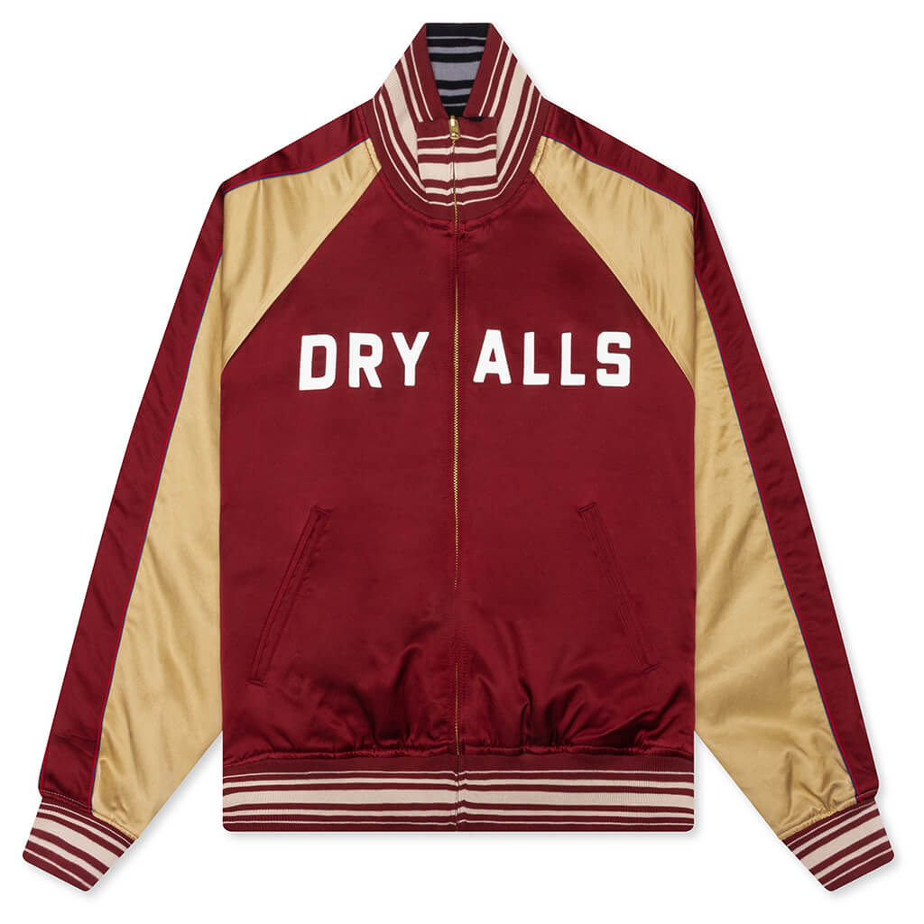 Reversible Satin Jacket - Burgundy