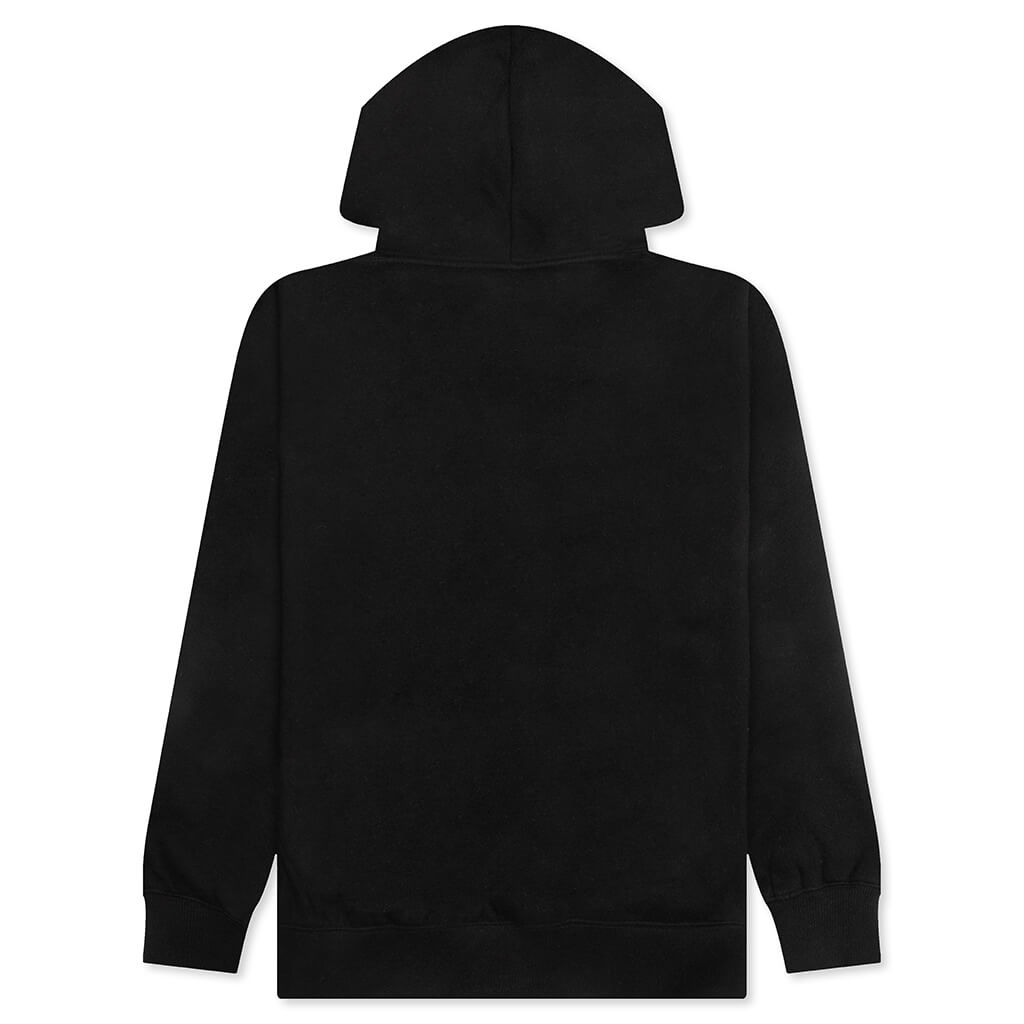 Rhinestone Impact Hoodie - Black