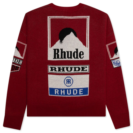 Ayrton Crewneck - Creme/Black/Blue