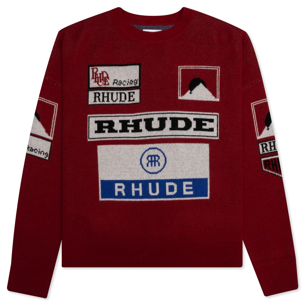 Ayrton Crewneck - Creme/Black/Blue