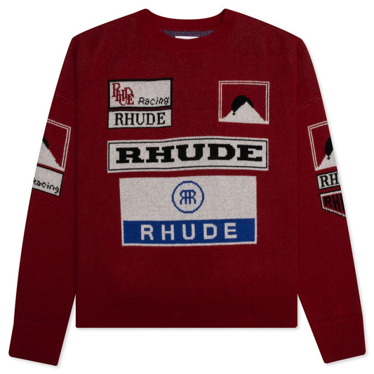 Ayrton Crewneck - Creme/Black/Blue