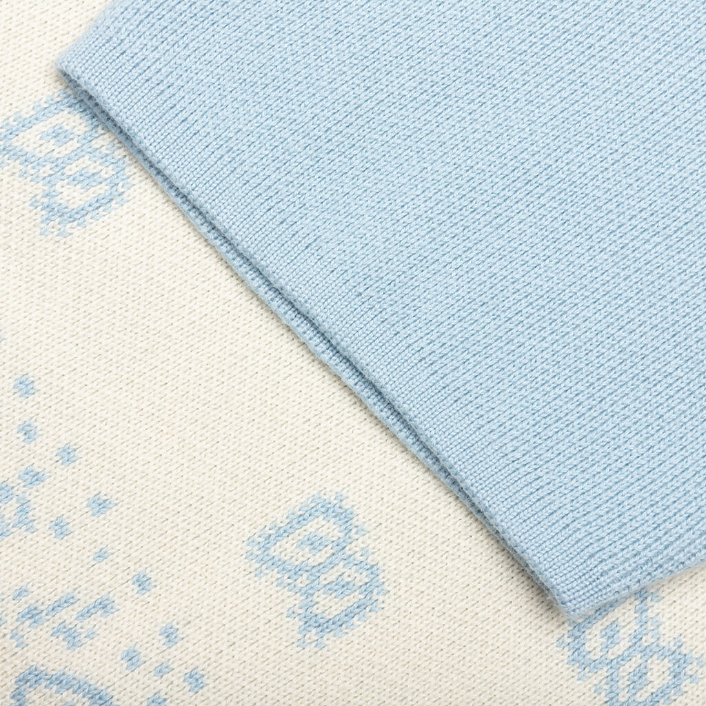 Banco Knit Shirt - Stone Blue/Ivory