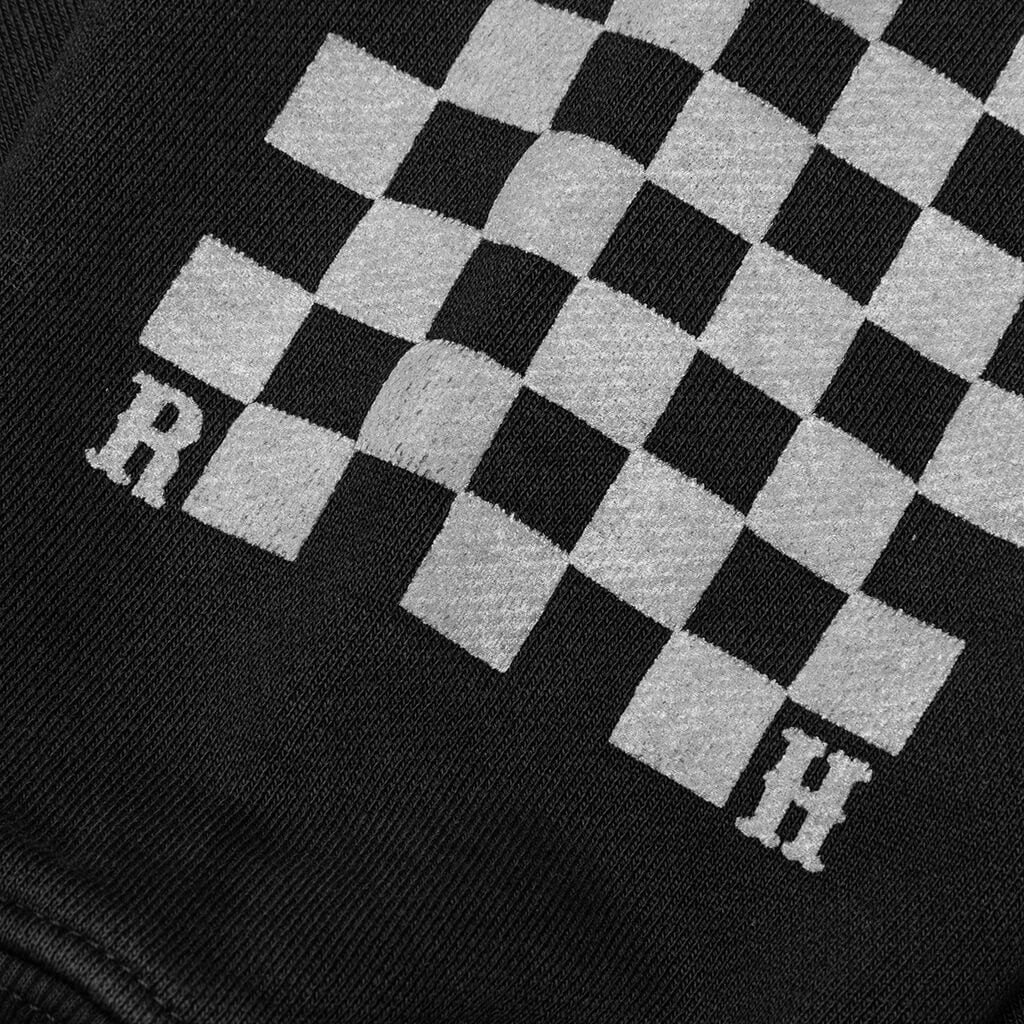 Classic Checker Hoodie - Black