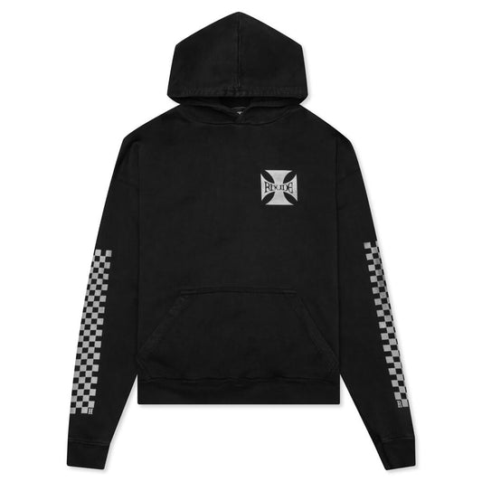 Classic Checker Hoodie - Black