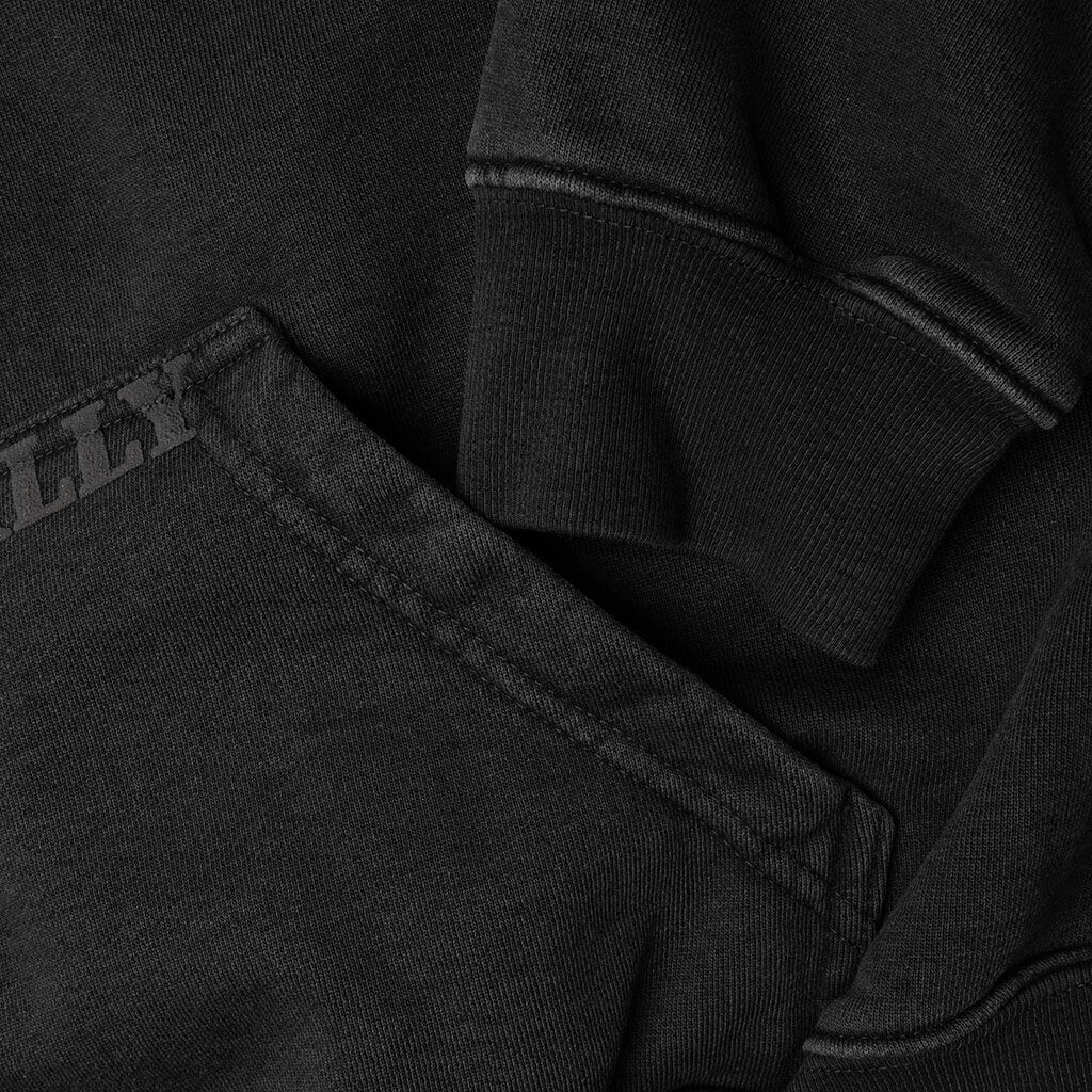 Cropped Desert Valley Hoodie - Black