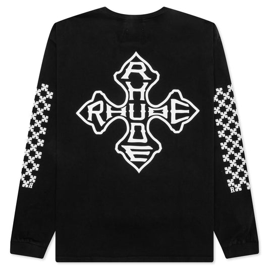 Cross L/S Tee - Vtg Black