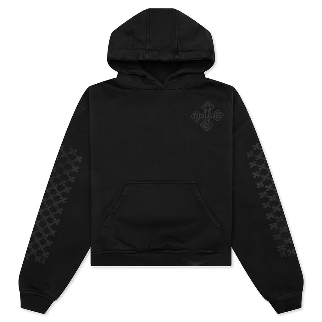 Rhude Cross Logo Hoodie - Vintage Black