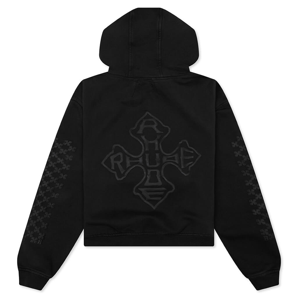 Rhude Cross Logo Hoodie - Vintage Black