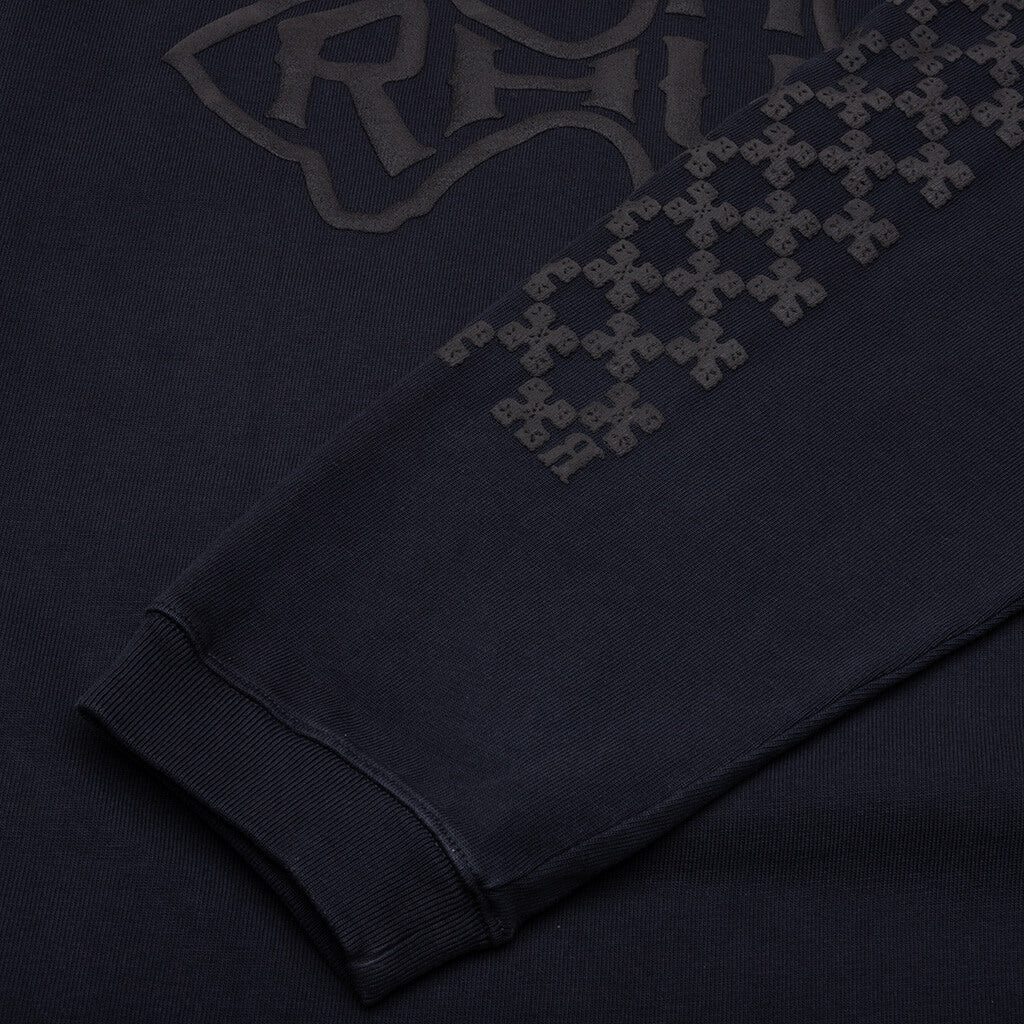 Rhude Cross Logo L/S Tee - Vintage Black