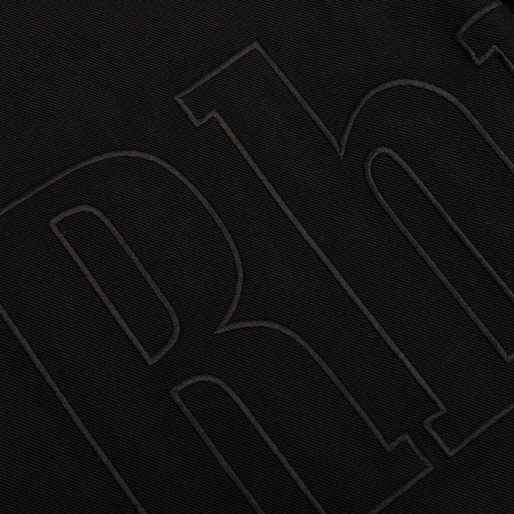 Embroidered Twill Logo Short - Black