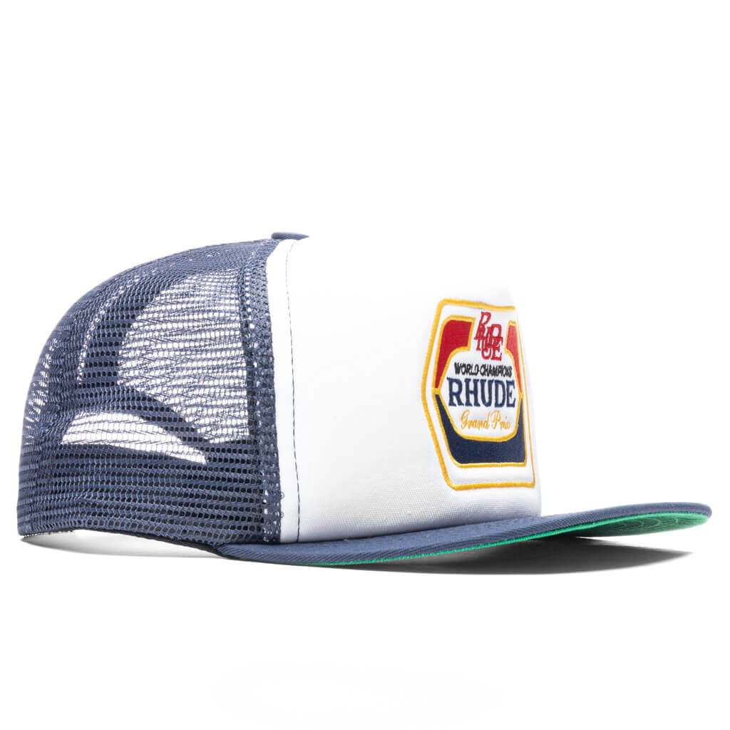 Grand Pix Trucker - Navy/Off White
