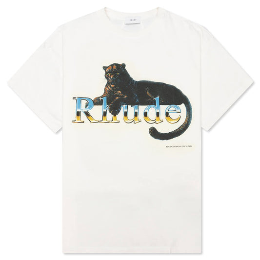 Leopard Tee - White