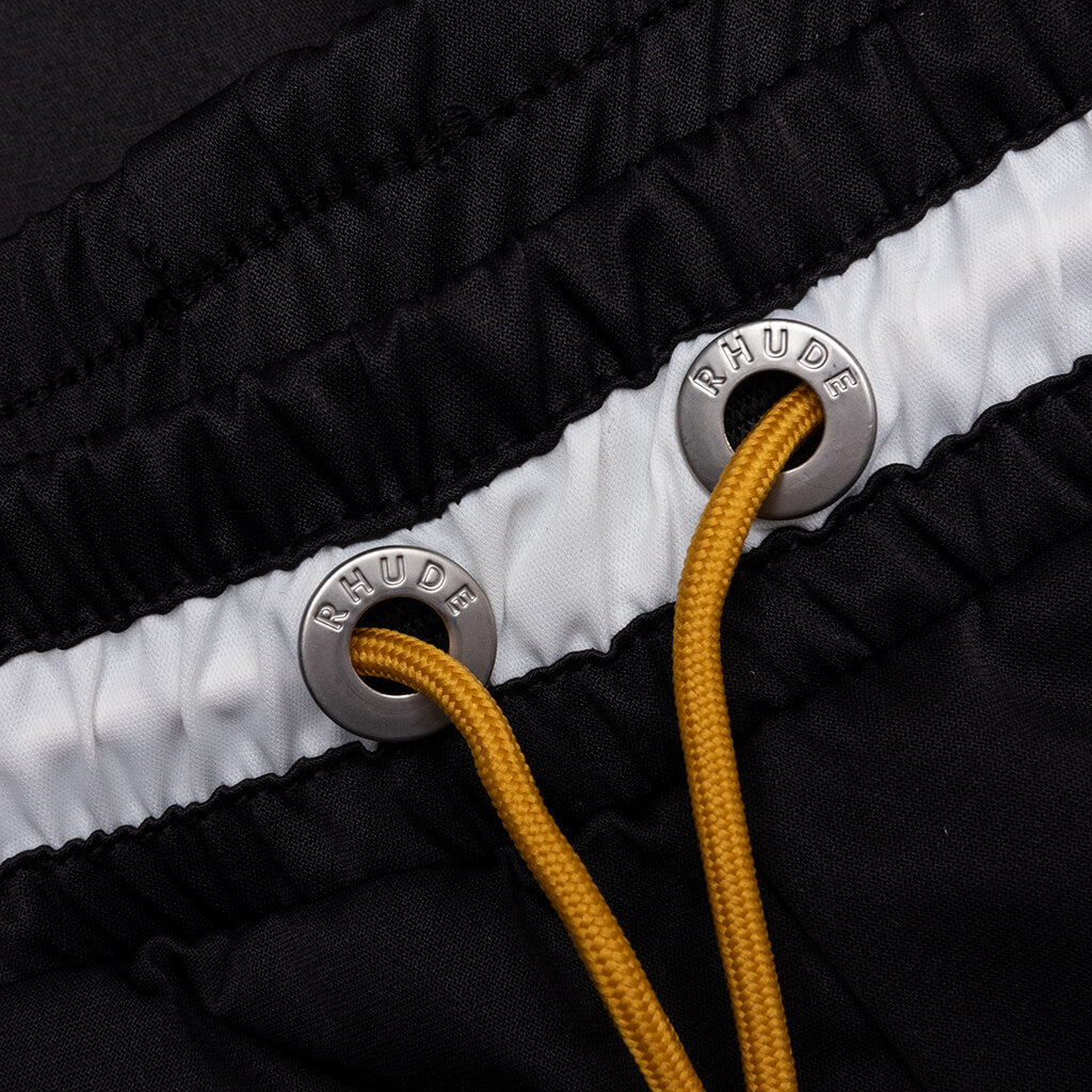 Rhude Logo Basketball Swim Shorts - Black/White