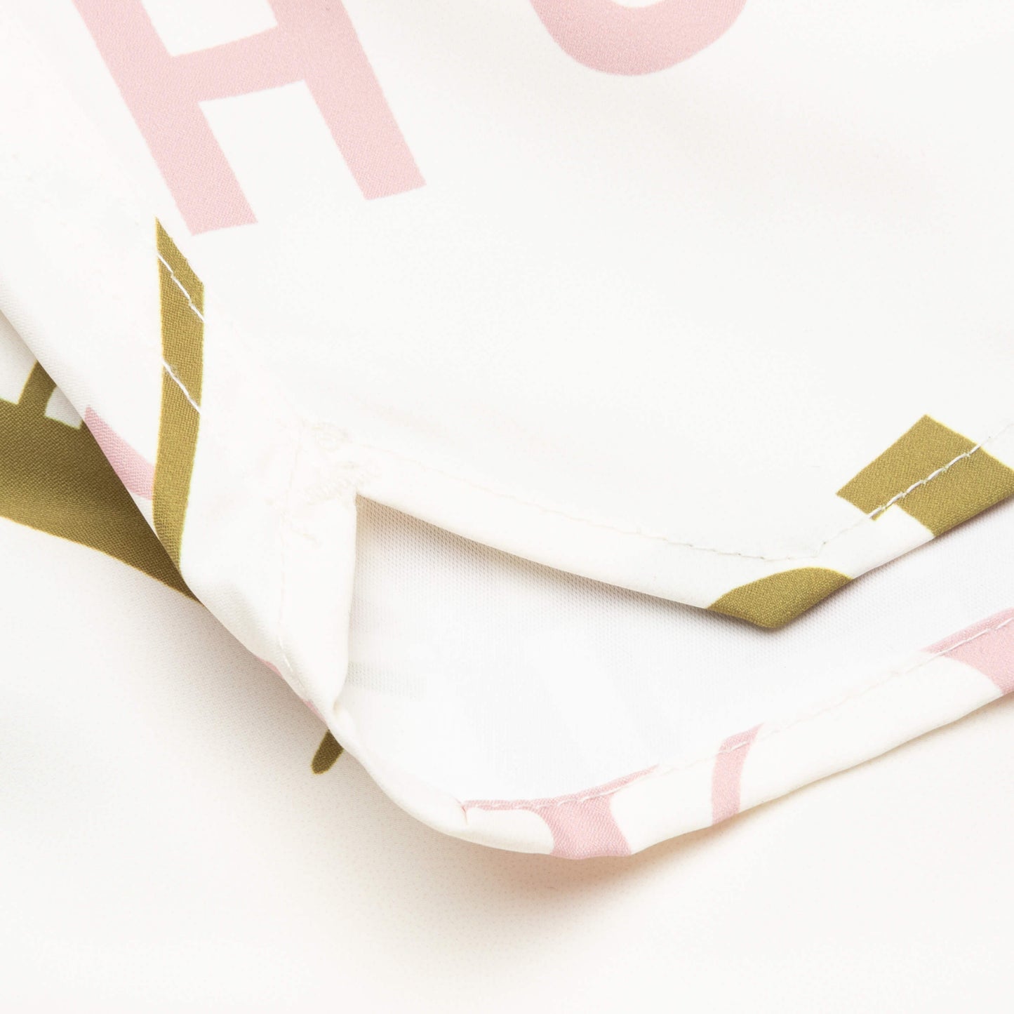 Mash-Up Logo Swim Trunks - Creme/Multi