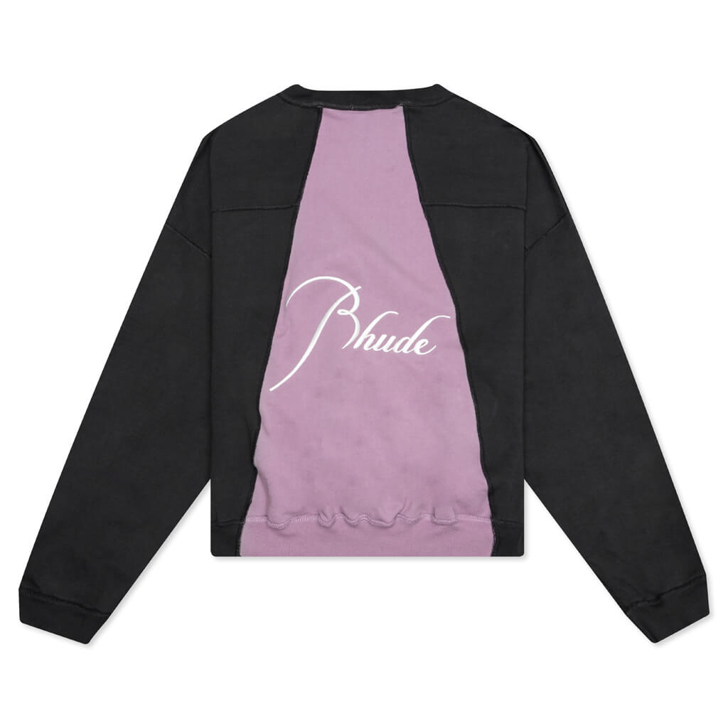 Panel Crewneck - Black