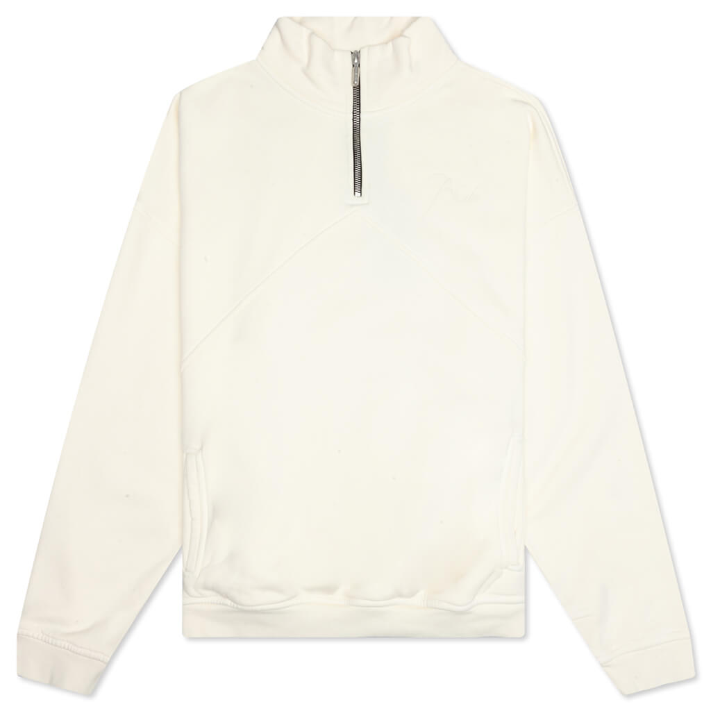Quarter Zip - Vintage White/Black
