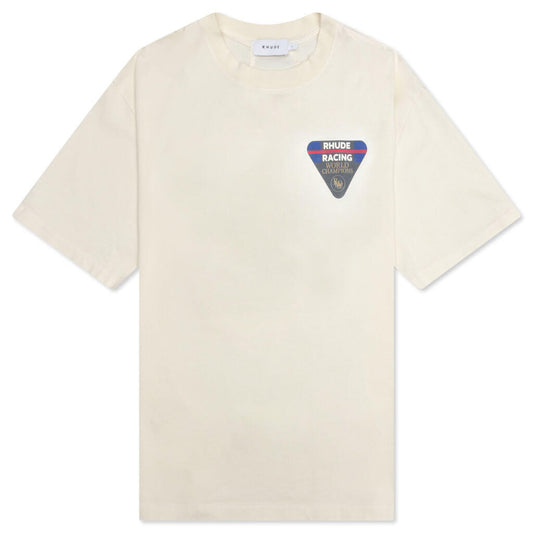 Race Patch Tee - Vintage White