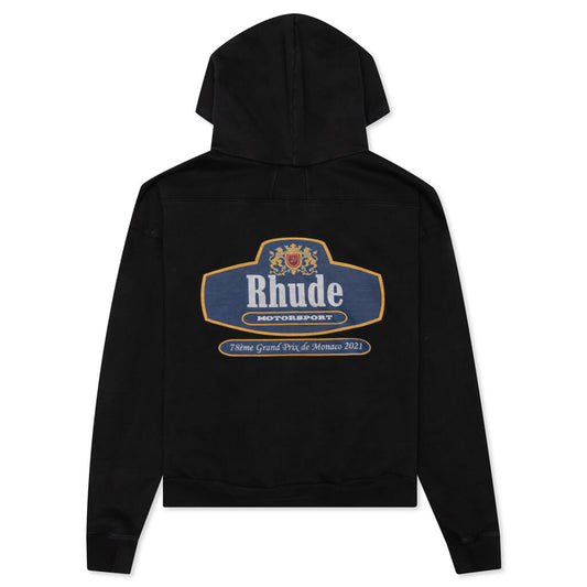 Racing Crest Hoodie - Black