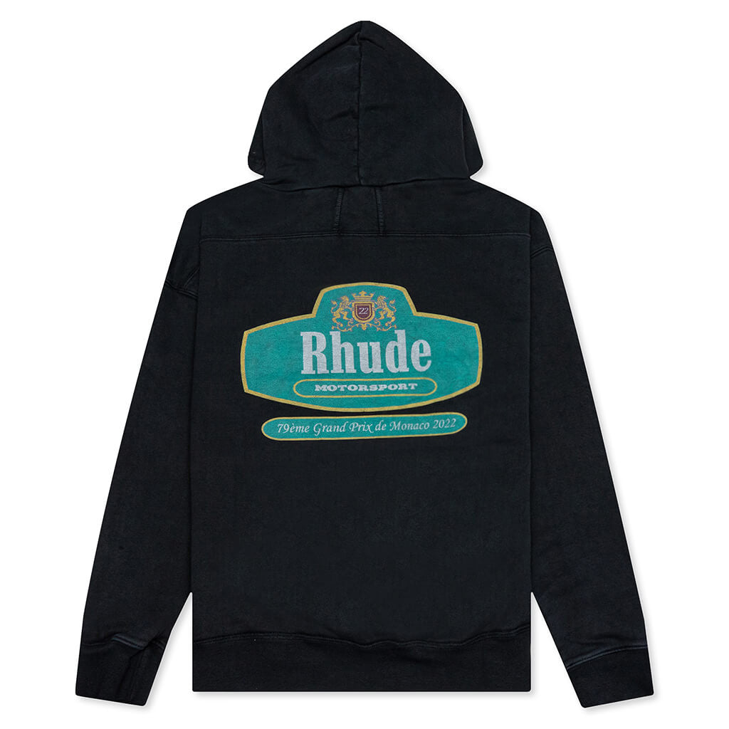 Racing Crest Hoodie - Vintage Black