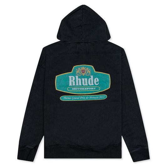 Racing Crest Hoodie - Vintage Black