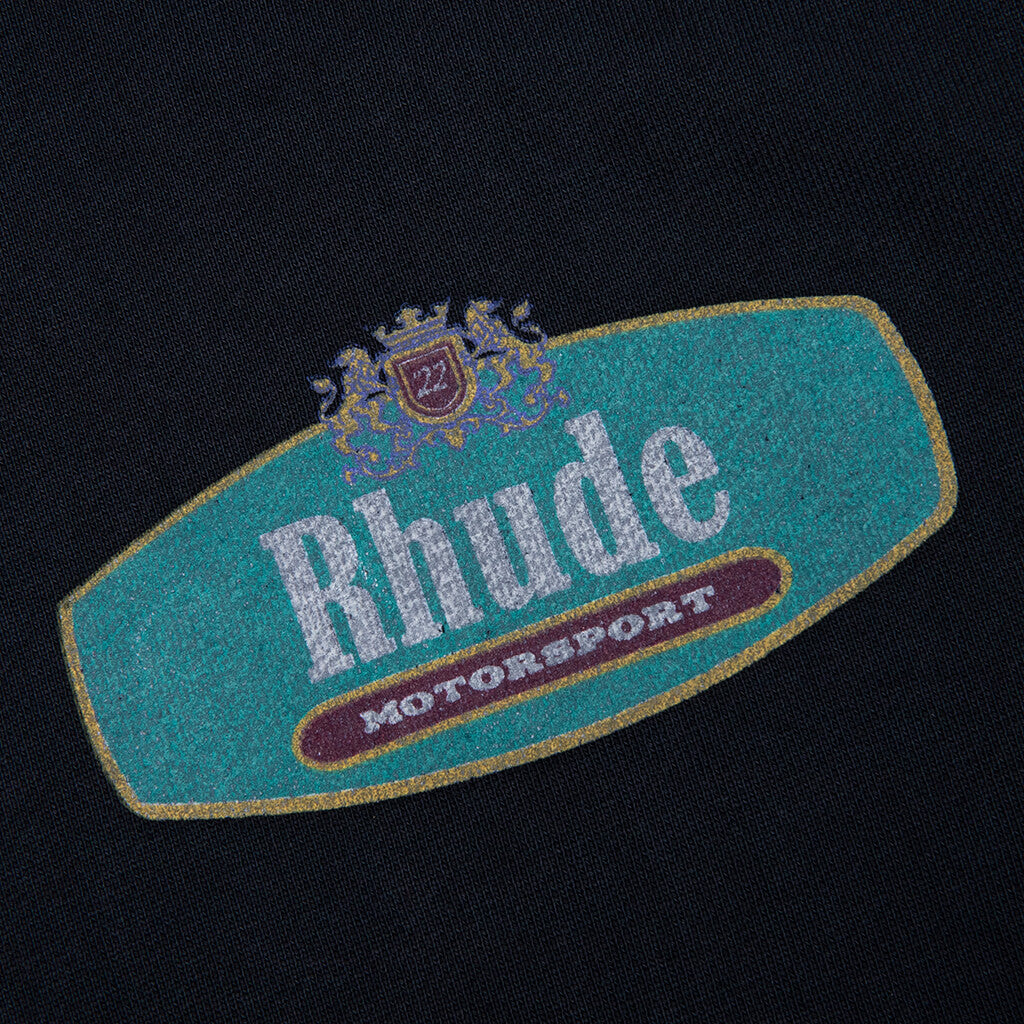 Racing Crest Hoodie - Vintage Black