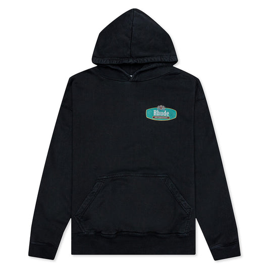 Racing Crest Hoodie - Vintage Black