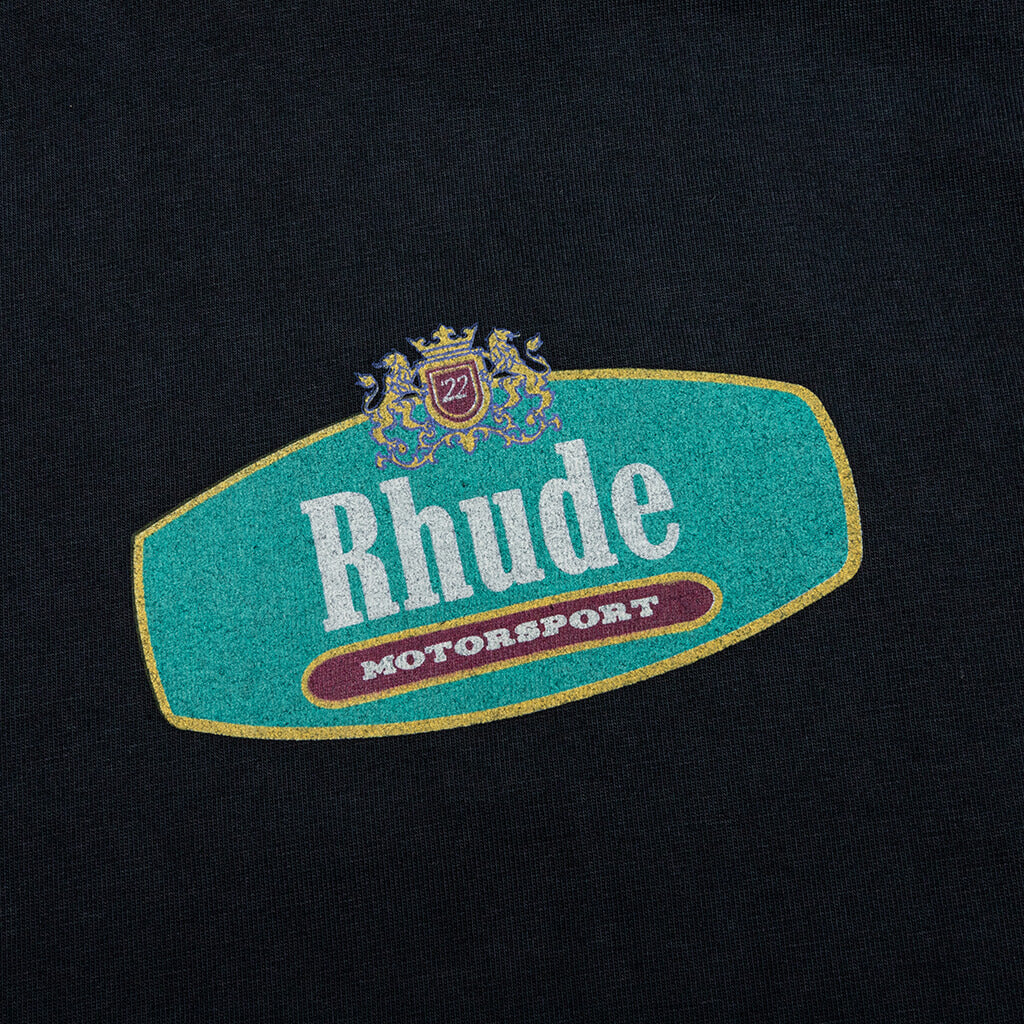 Racing Crest Tee - Vintage Black