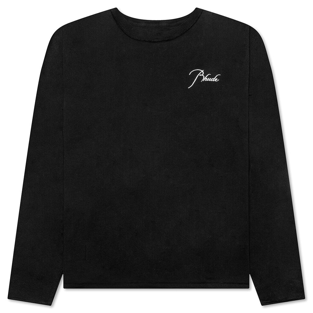 Reverse L/S Tee - Black
