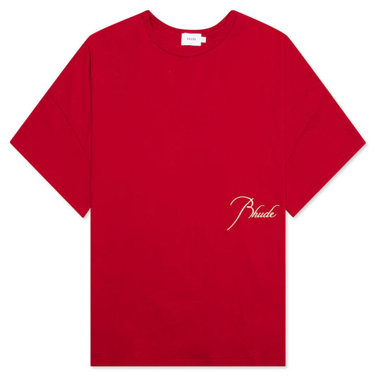 Reverse Tee - Cherry Red