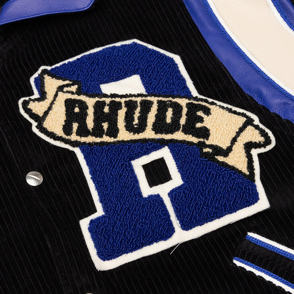 Royal Varsity Jacket - Black/Royal Blue