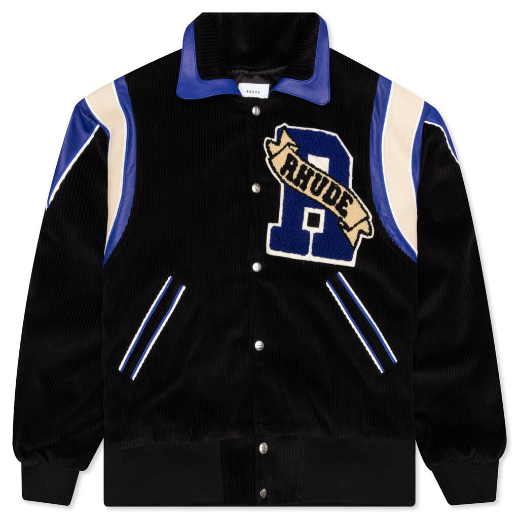Royal Varsity Jacket - Black/Royal Blue