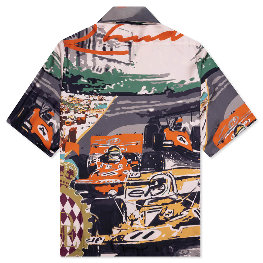 Silk Racing S/S Button Up - Multi