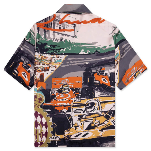 Silk Racing S/S Button Up - Multi