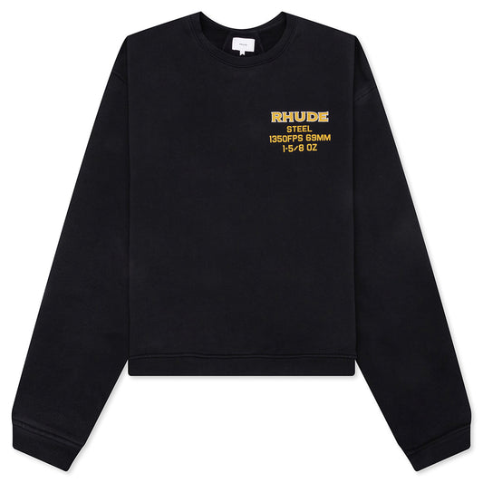 Rhude Steel Crewneck - Vintage Black