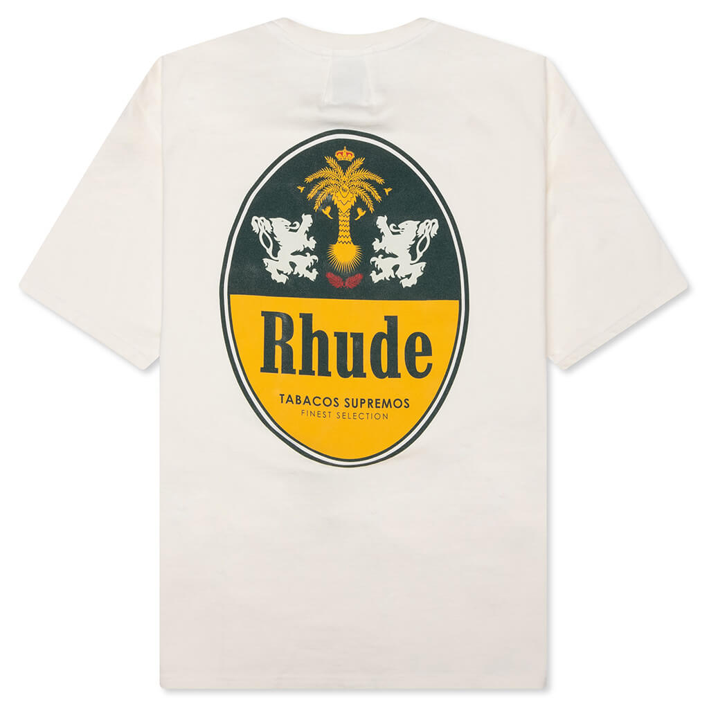 Rhude Tabaco Tee - Vintage White