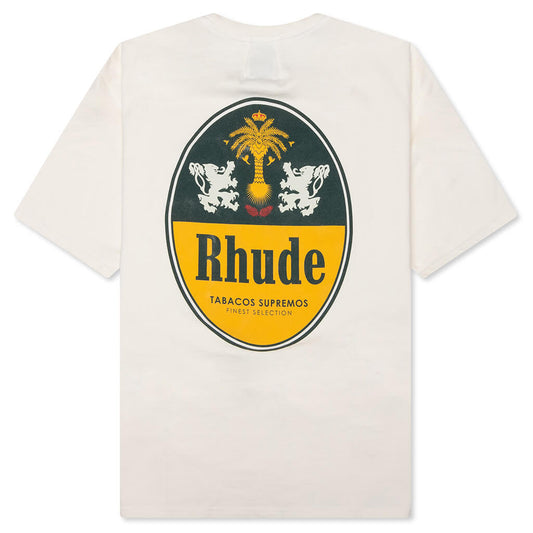 Rhude Tabaco Tee - Vintage White