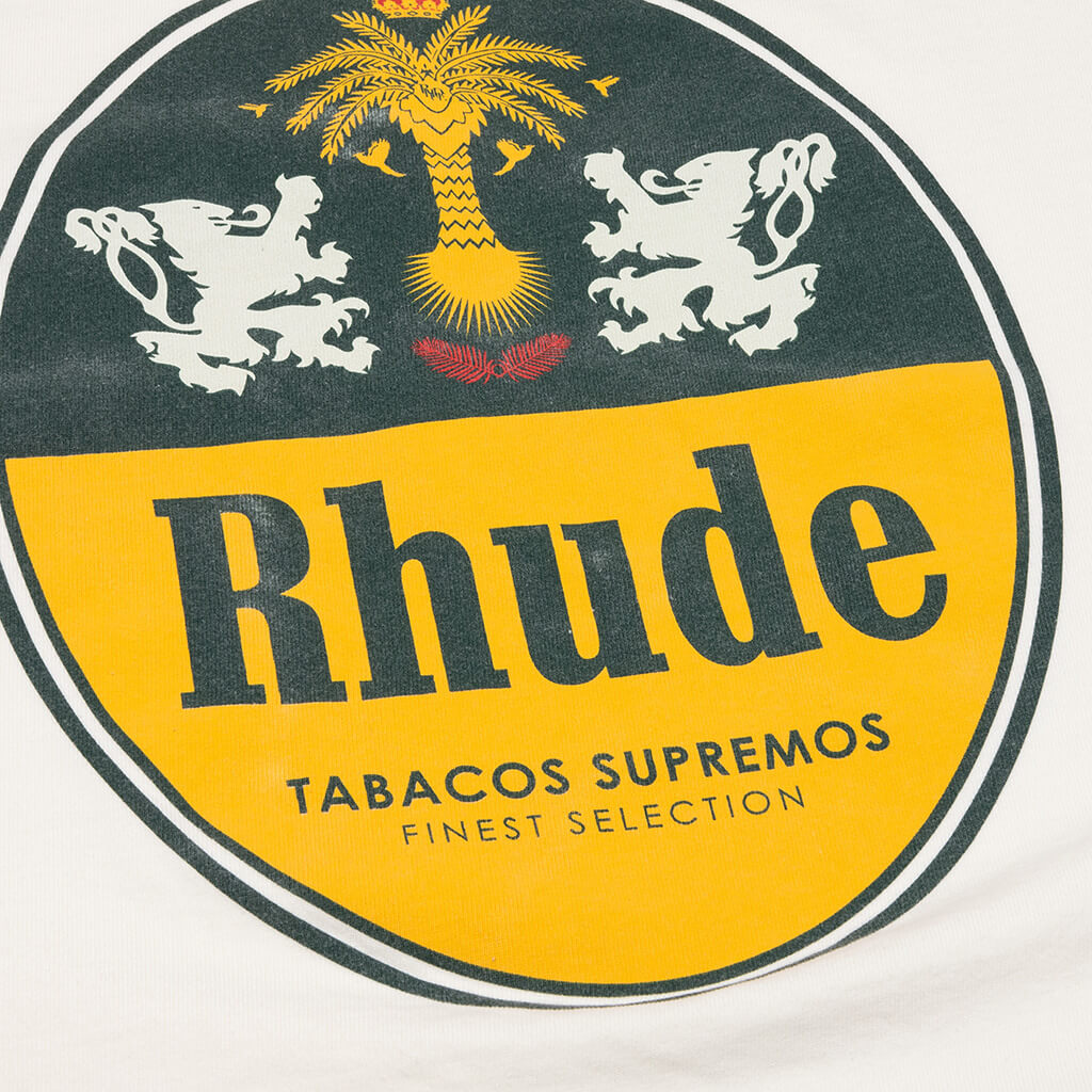 Rhude Tabaco Tee - Vintage White