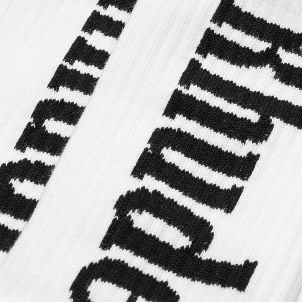 Rhude Vertical Logo Sock - White/Navy
