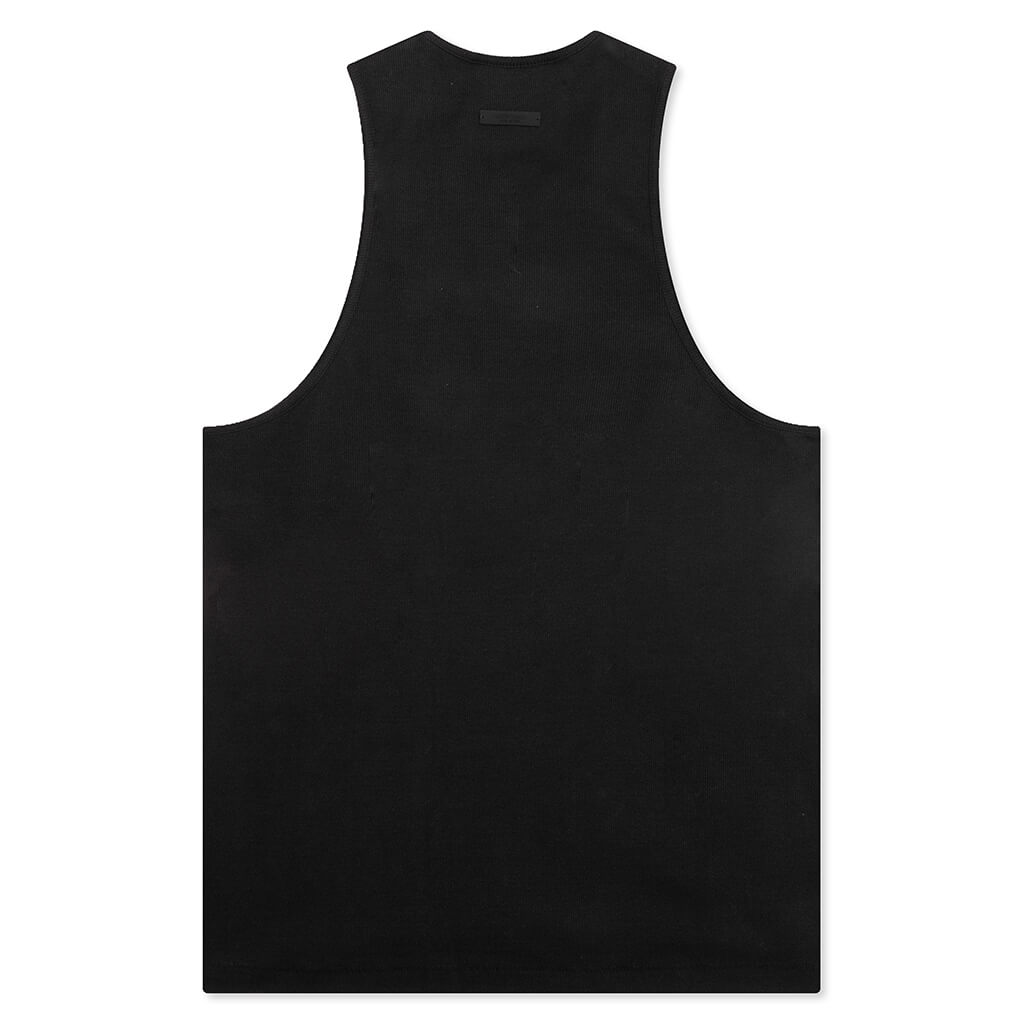 Ribbed Tank - Black