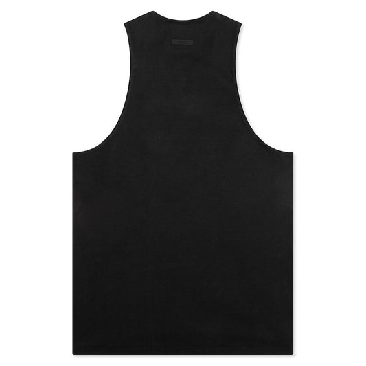 Ribbed Tank - Black