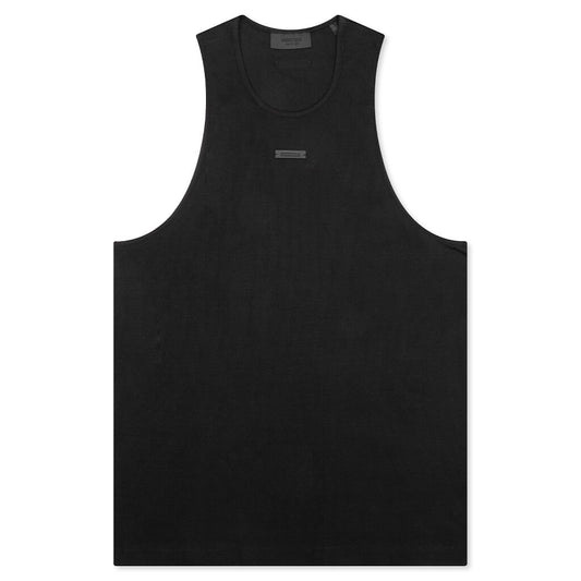 Ribbed Tank - Black
