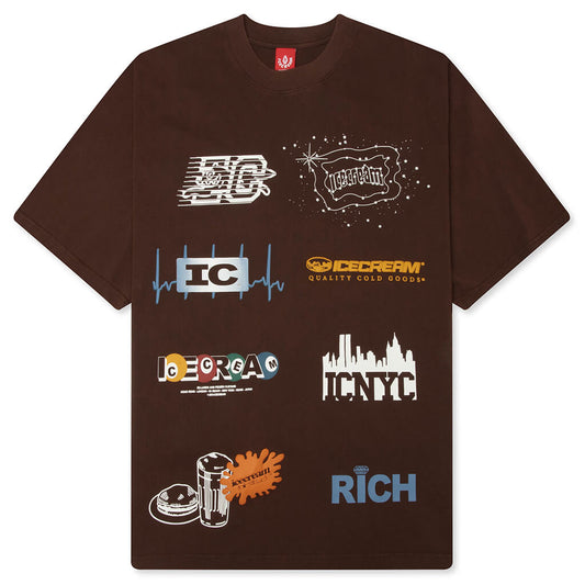 Rich S/S Knit Tee - Chestnut