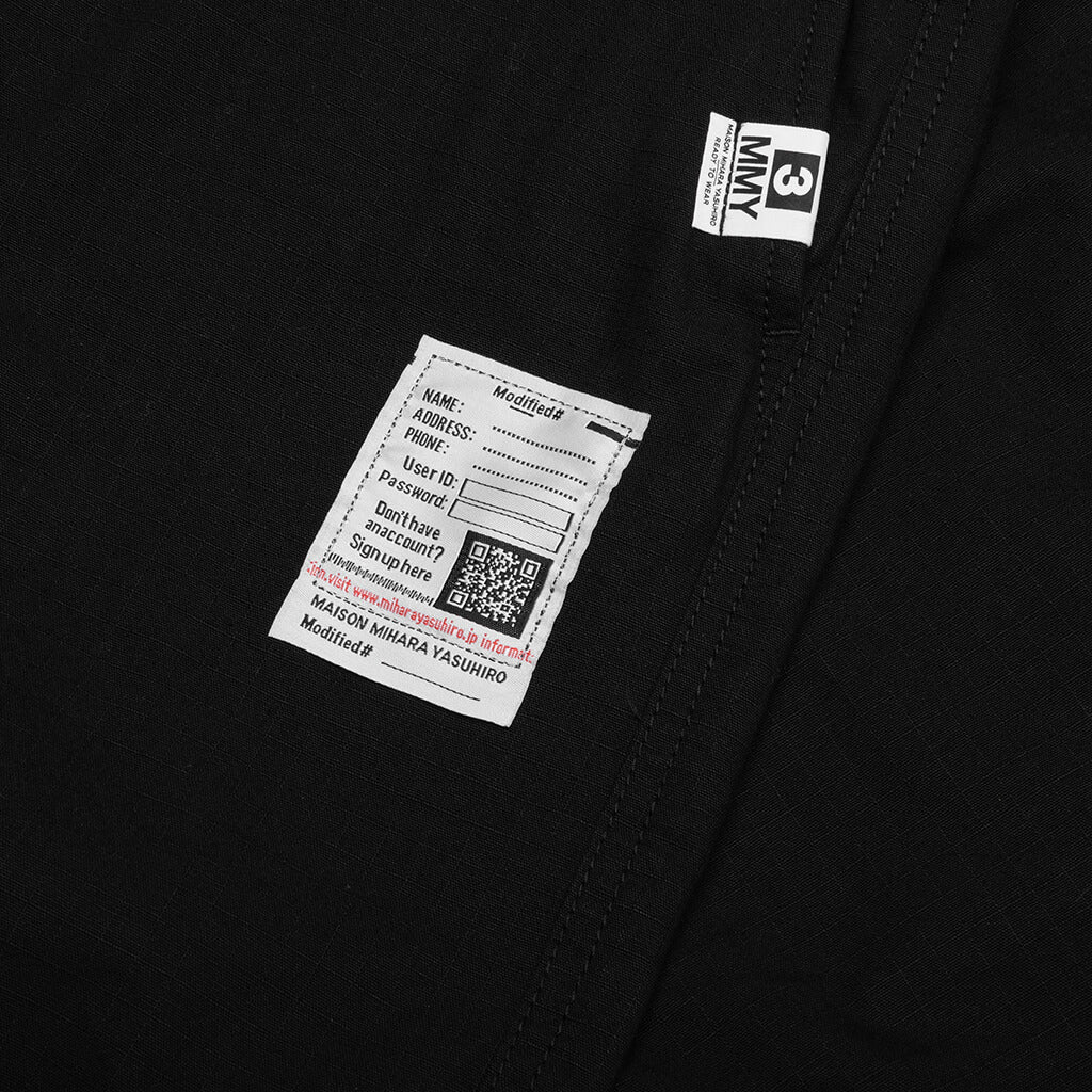 Ripstop Parachute Trousers - Black