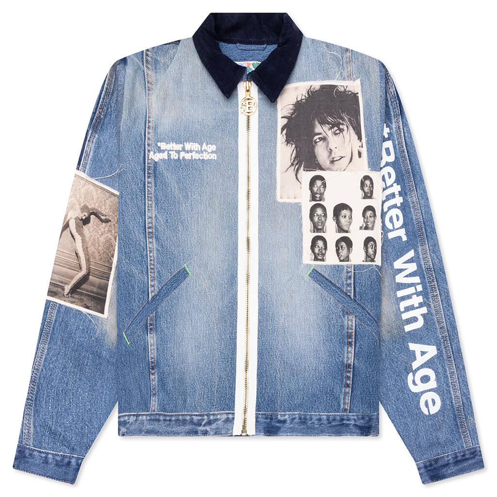 Rock City Reconstructed Denim Jacket - Indigo