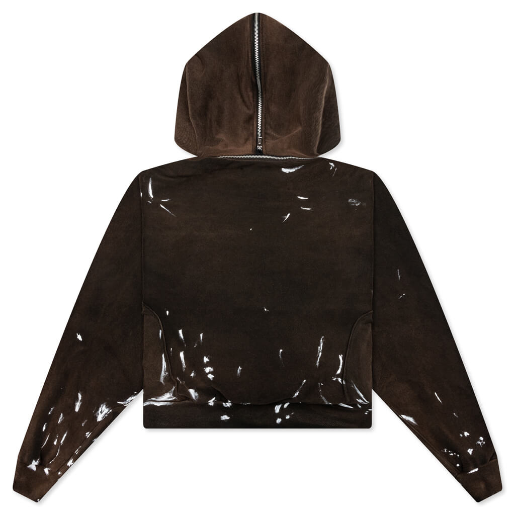 Rose Zip Hoodie - Welder Brown