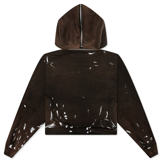Rose Zip Hoodie - Welder Brown