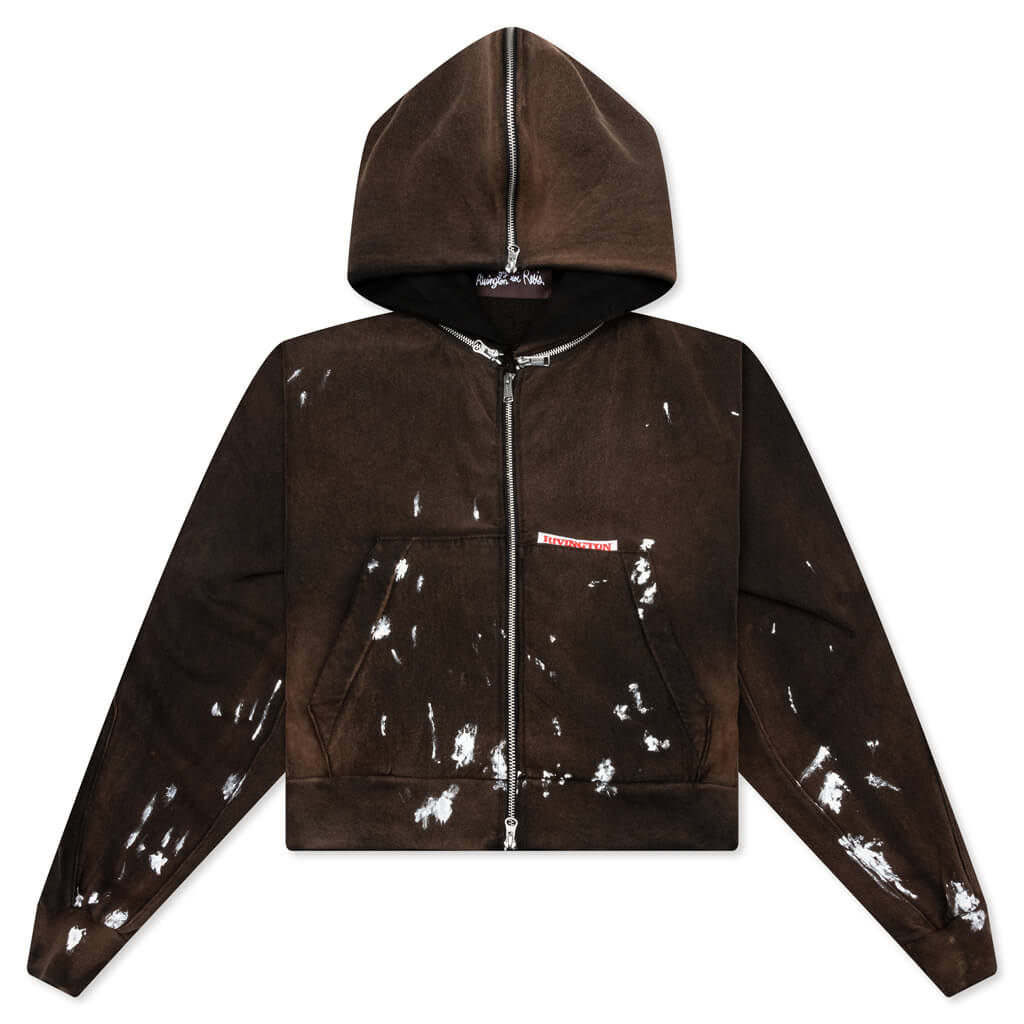 Rose Zip Hoodie - Welder Brown