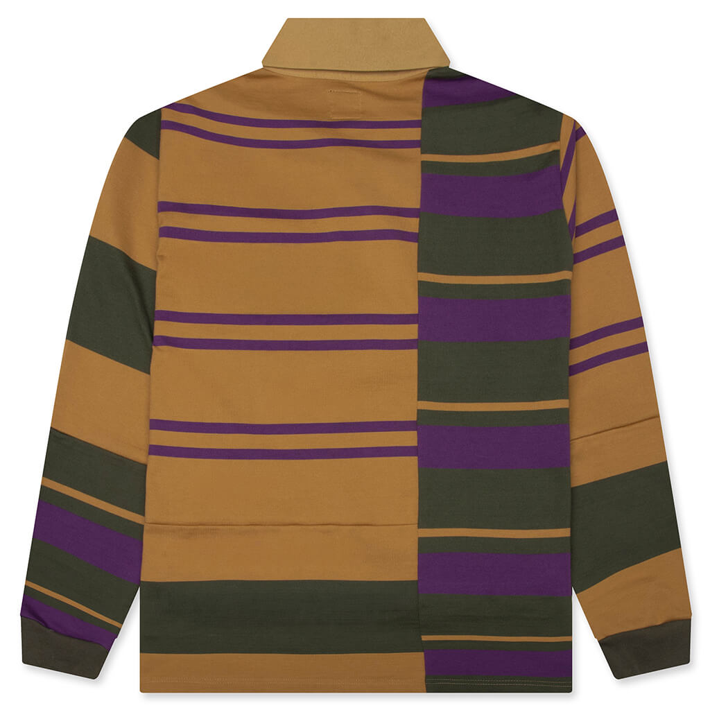 Rugger L/S Polo Shirt - Crazy Pattern Square