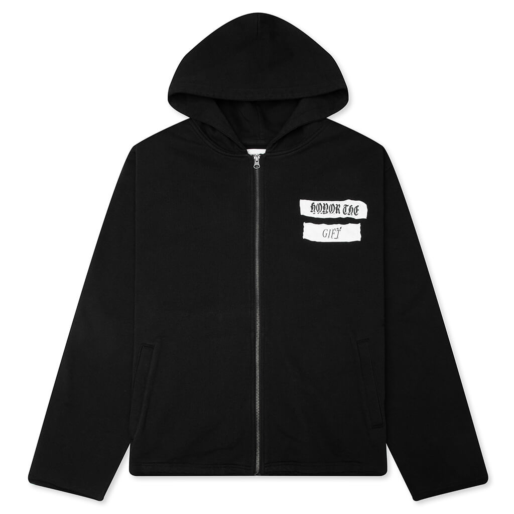 Running Shit Since 1988 Zip Hoodie - Black